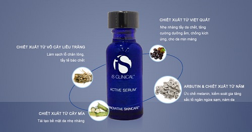 Với các thành phần tự nhiên IS Clinical Active serum trị mụn, dưỡng da hiệu quả